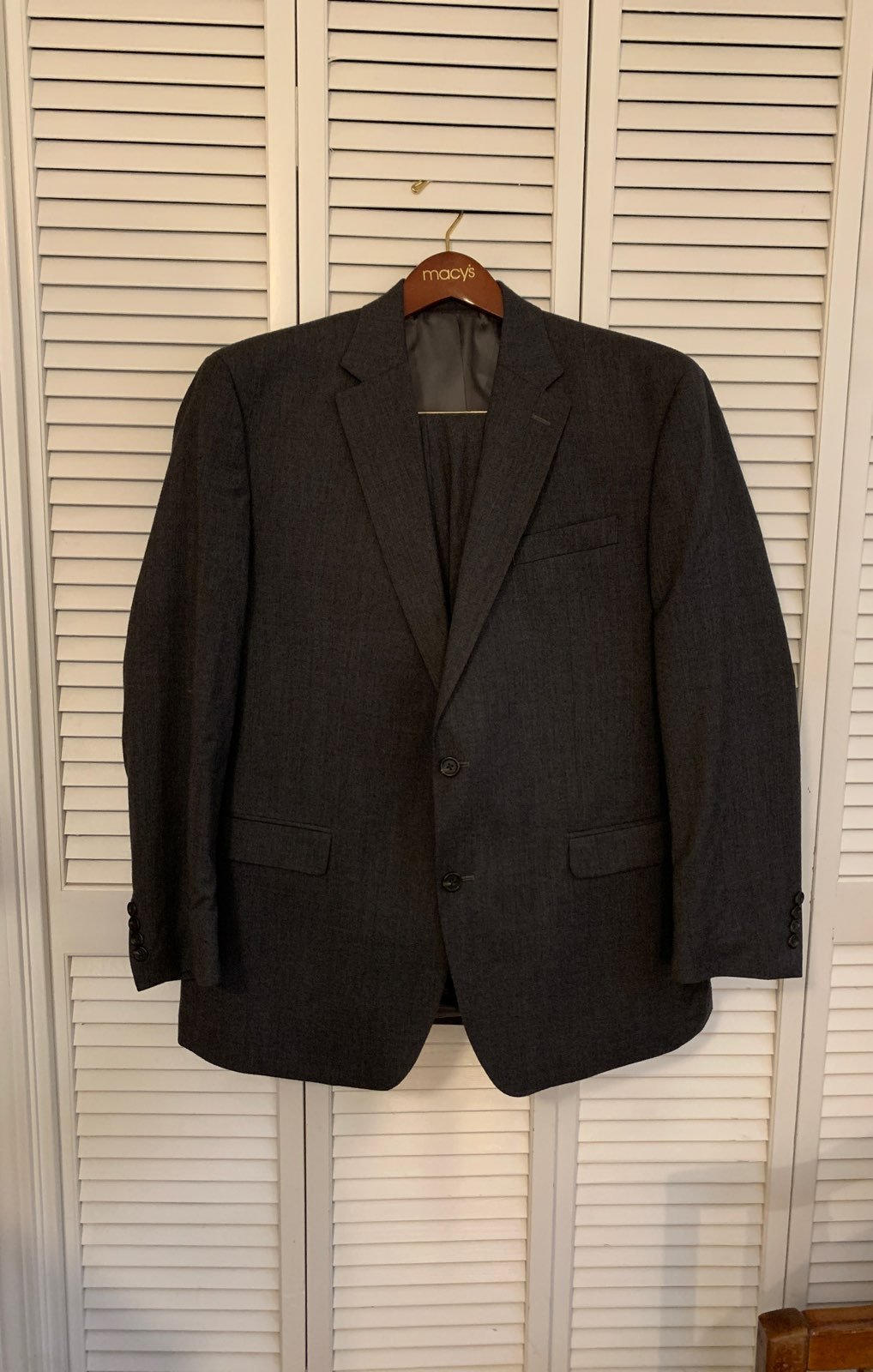 Chaps Suit Dark Gray Size 44 R