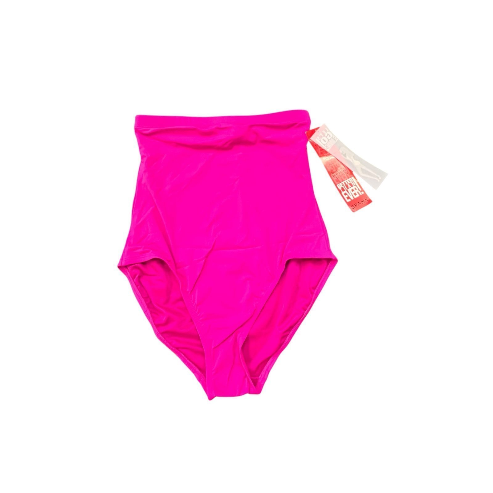 NWT Spanx Let's Go Slimming Shapewear Swim Hi-Rise Bottoms Berry Size 8 Resort