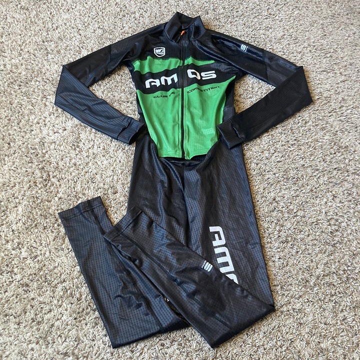 Sportful Apex Nordic Suit Black/green XS Unisex Adult ski