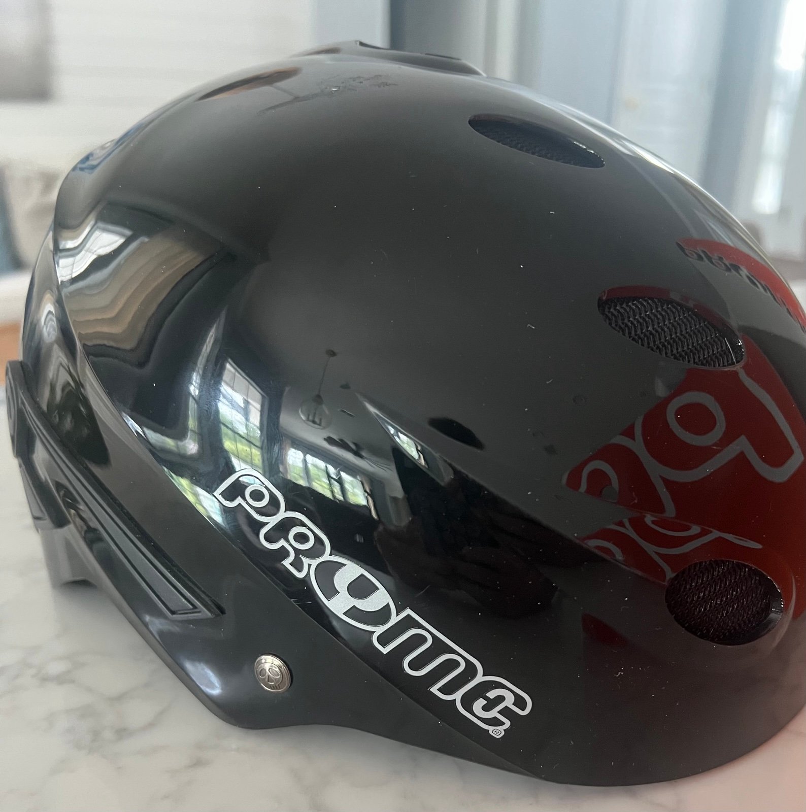 Pryme Vario Snowboarding Black Helmet Black XL (54-57cm) Ear Pads Google Holder