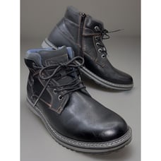 Freeman 1921 Grady Boots Men's 9.5M Black Chukka Ankle Dr Scholls Insole