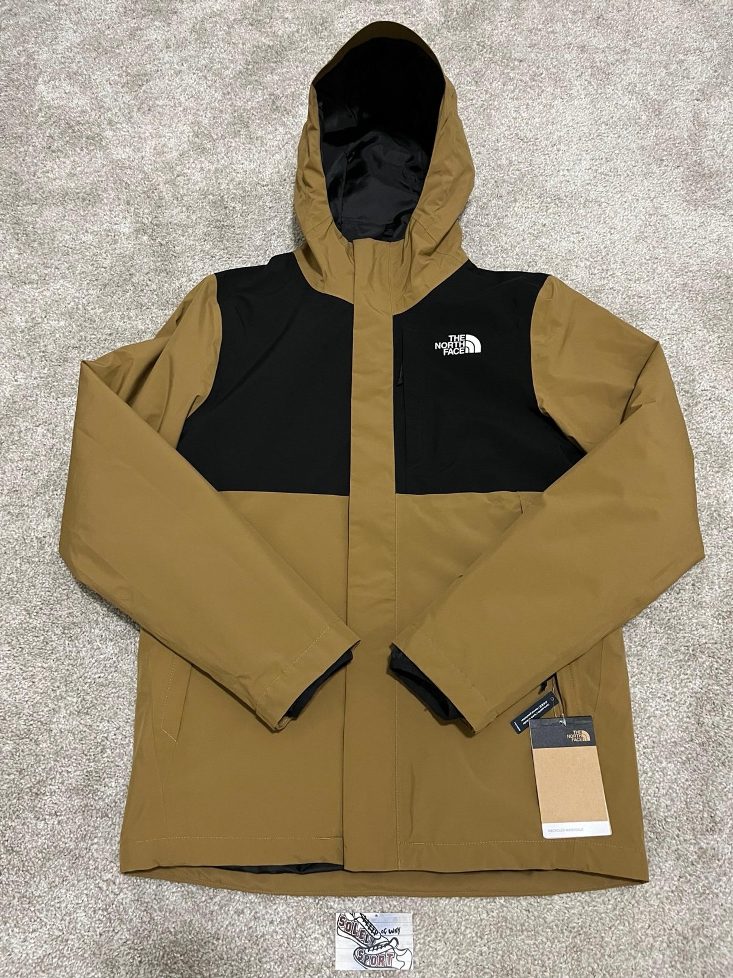 New North Face Carto Tri Climate Jacket Brown Black Winter Coat Mens Small S