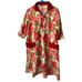 Renee Vintage Floral Housecoat Pockets Red Pink Zipper In Front Read See Pic