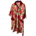 Renee Vintage Floral Housecoat Pockets Red Pink Zipper In Front Read See Pic