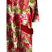 Renee Vintage Floral Housecoat Pockets Red Pink Zipper In Front Read See Pic