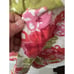 Renee Vintage Floral Housecoat Pockets Red Pink Zipper In Front Read See Pic