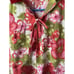 Renee Vintage Floral Housecoat Pockets Red Pink Zipper In Front Read See Pic
