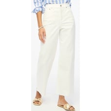 J Crew Wide Leg Crop Cut Hem All Day Stretch Jeans US Women's 30 New