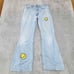 Levi's Jeans Womens Measured 31x29 Smiley Face Denim Light Wash Flare
