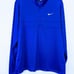 Nike Dri-FIT Half-Zip Golf Pullover Men Royal Blue/White CK6076-480 Sz Large NEW