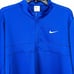 Nike Dri-FIT Half-Zip Golf Pullover Men Royal Blue/White CK6076-480 Sz Large NEW