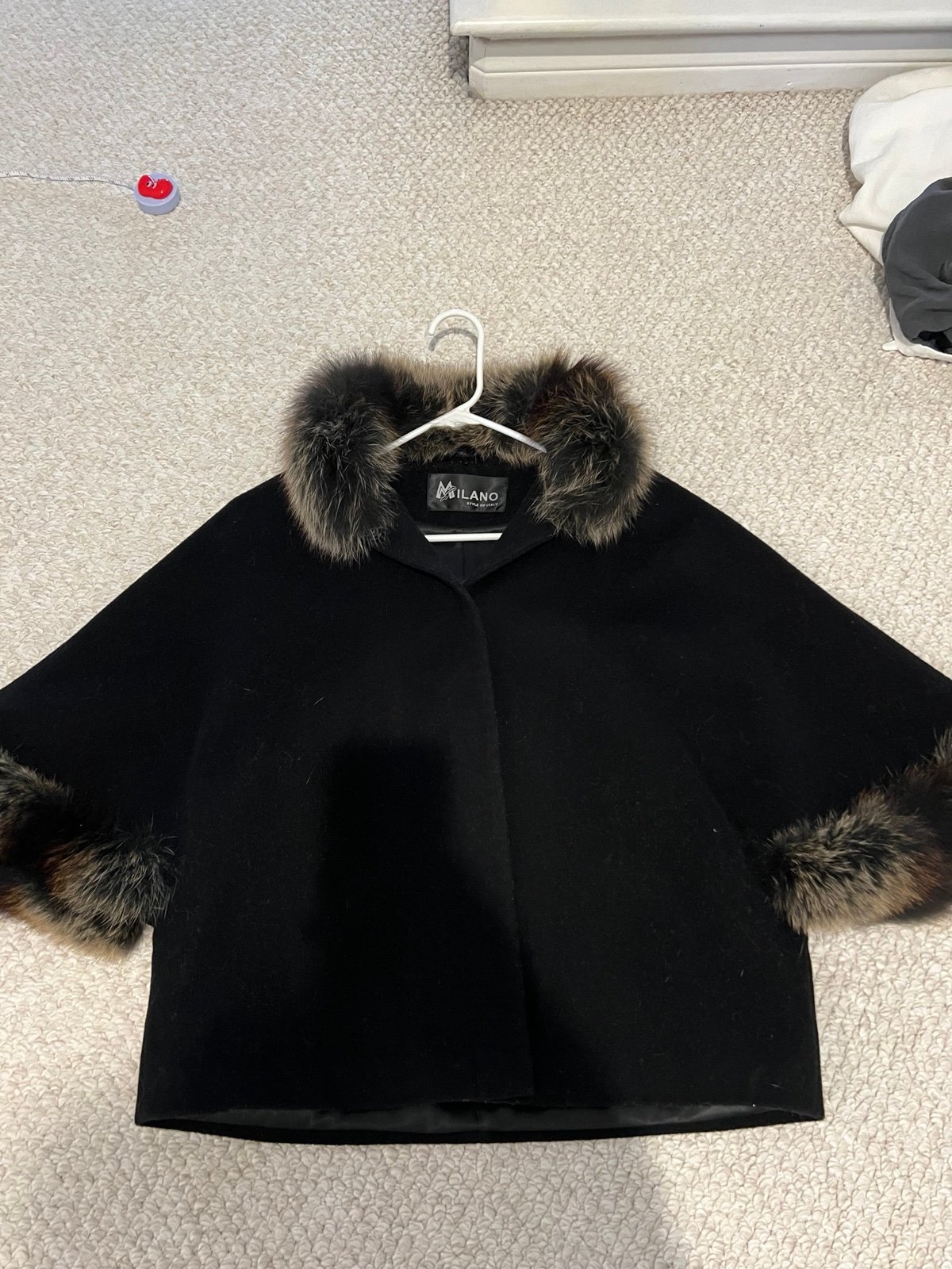 Cashmere fur shawl