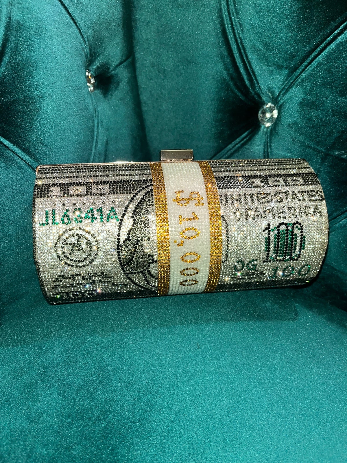 Money Roll Clutch Bag