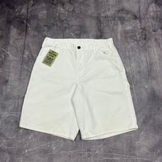 Dickies Shorts Men's White 29X9 Painter Baggy Carpenter Work Shorts 00's AY19