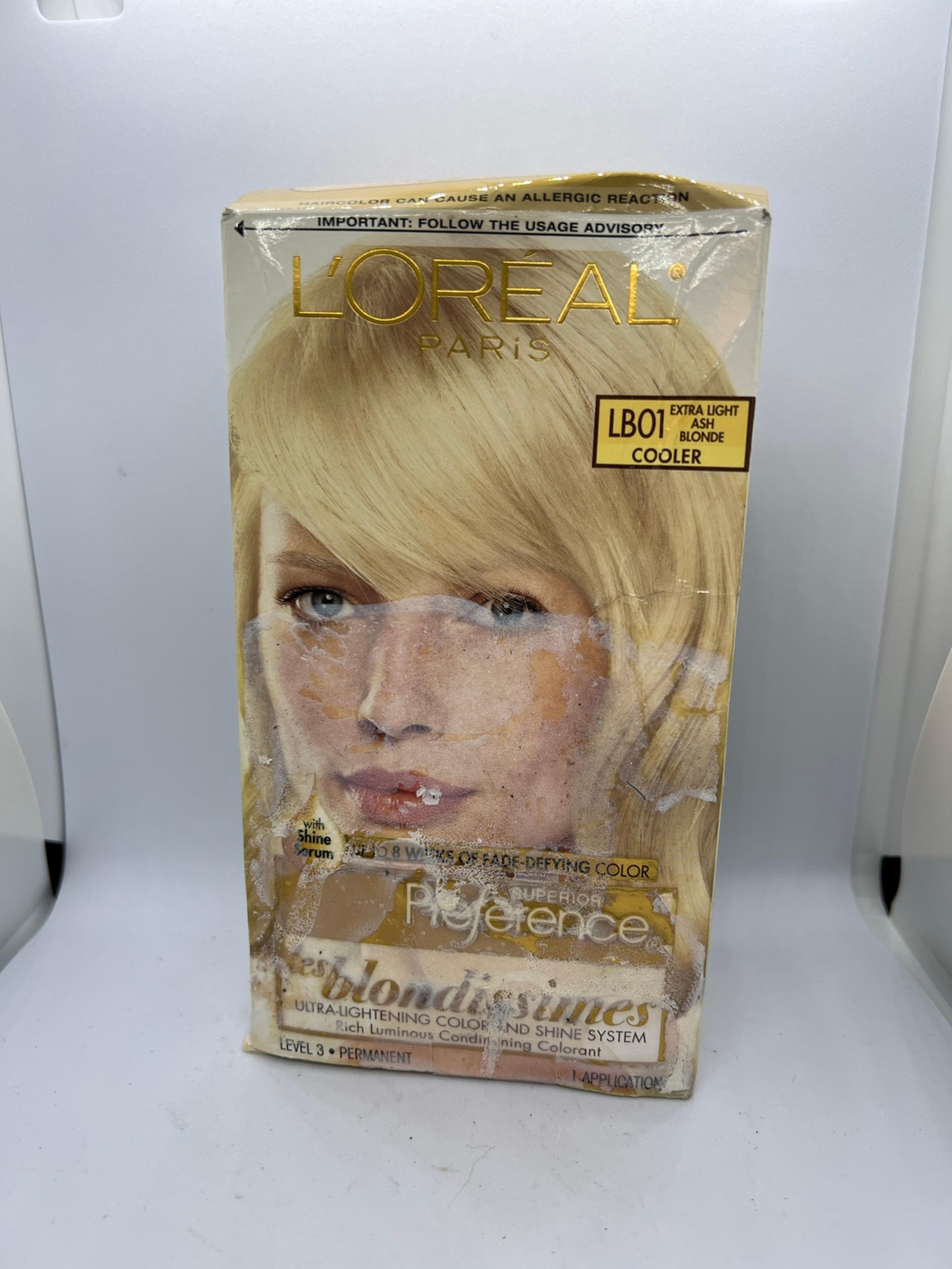 Loreal Paris Superior Preference Hair Color #LB01 Extra Light Ash Blonde Dye