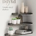 Wall Shelves for Bedroom Decor, Floating Shelves for Wall Storage, Set of 3