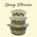 EUC- 1970 Pyrex Spring Blossom Bake & Serve