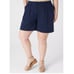 NWOT Lane Bryant Women's Dark Blue Silky Chino City Short Size 18 Style 1098850