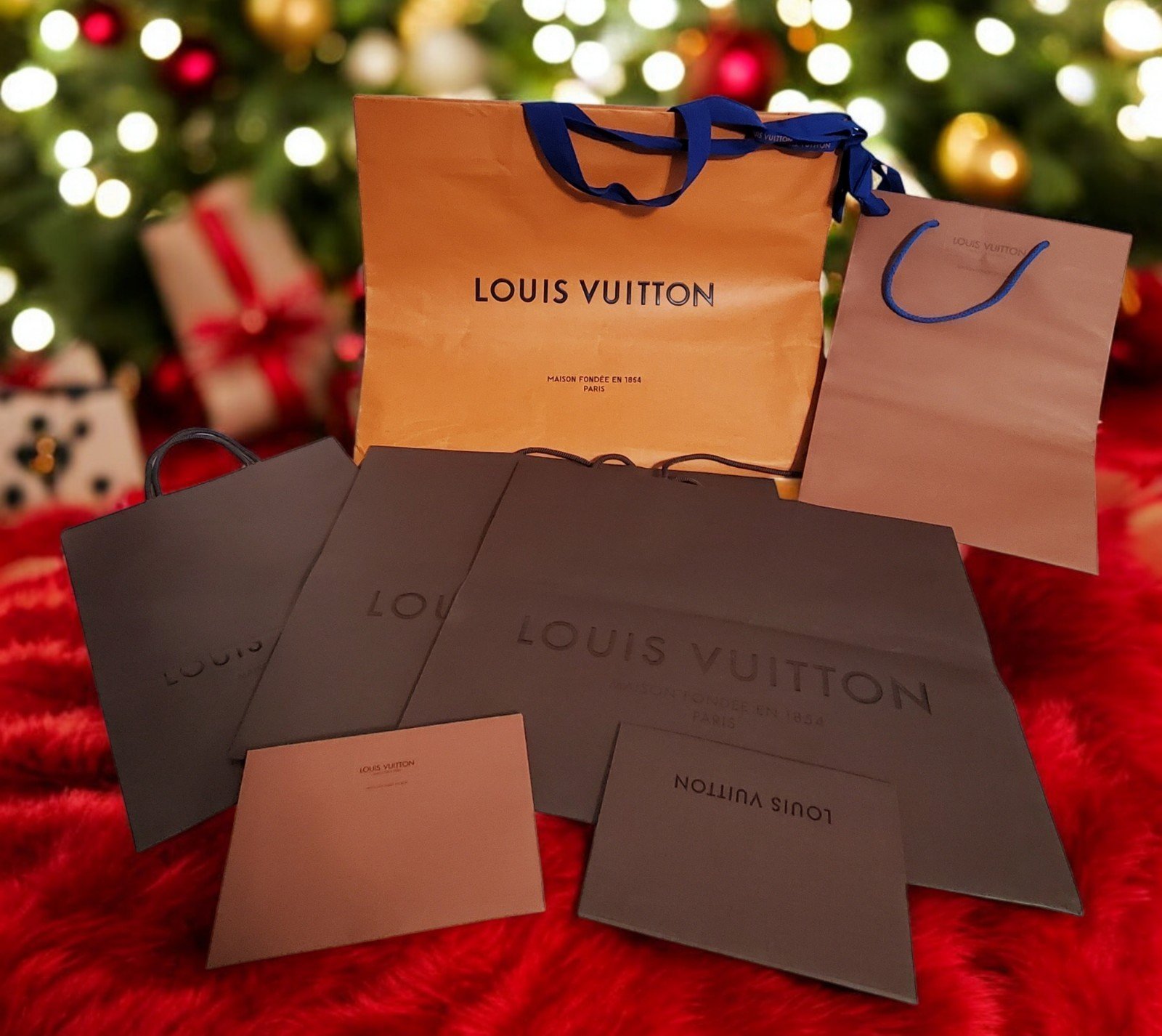 Bulk Lot of LOUIS VUITTON Empty Shopping Gift Bags Envelopes