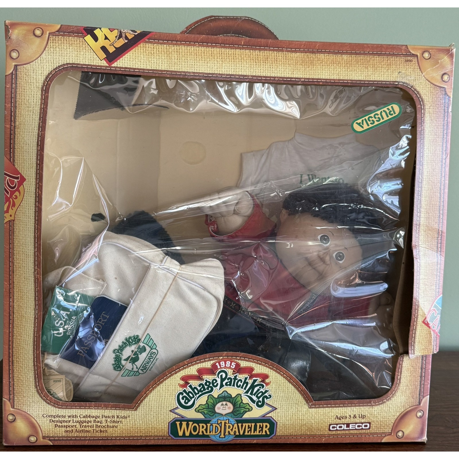 Vintage Coleco 1985 Cabbage Patch Kids World Traveler Doll – Russia Rare