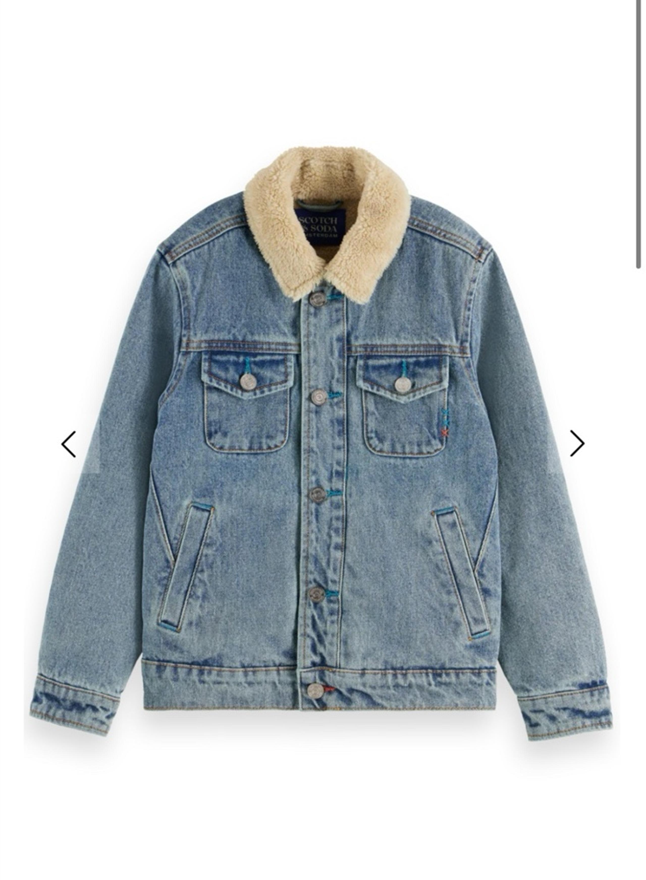 Scotch & Soda Amsterdam DENIM
WORKWEAR JACKET WITH TEDDY LINING