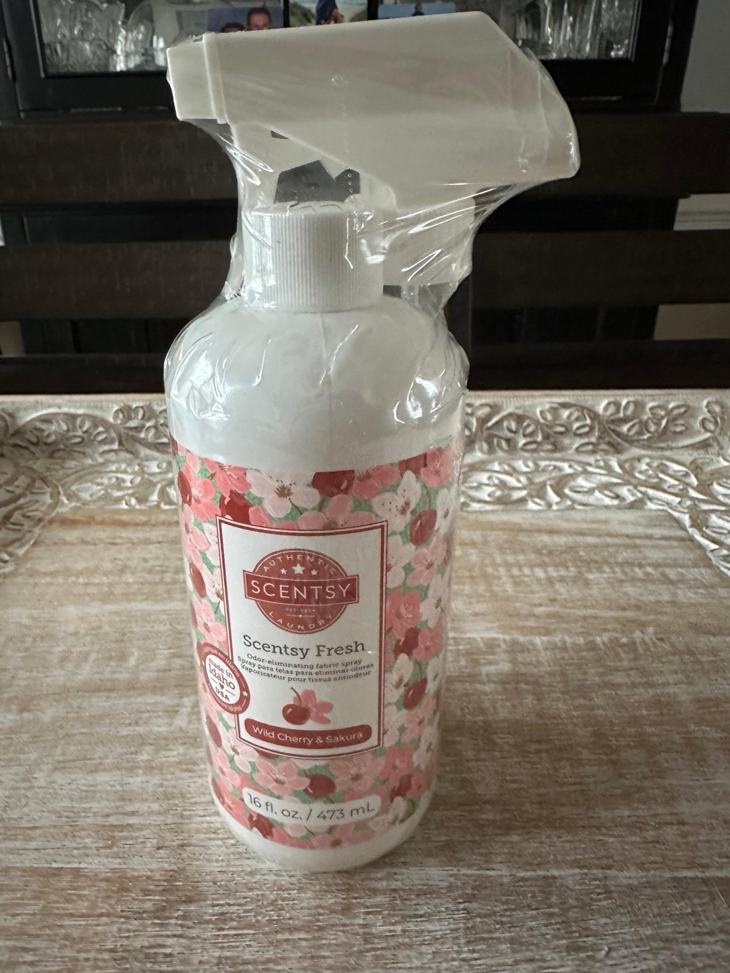 Scentsy Wild Cherry Sakura Fabric Spray