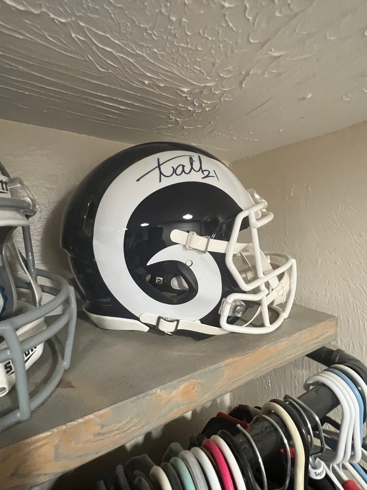 Aqib Talib autographed helmet