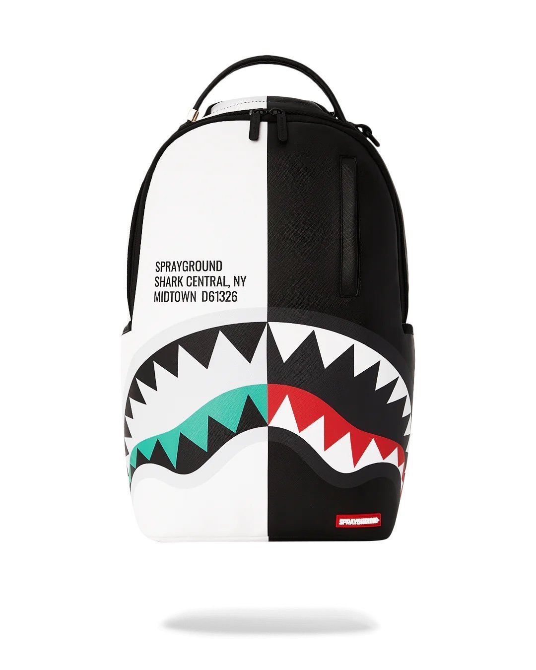 SPRAYGROUND SHARK CENTRAL REFLEX INVERTED SPLIT DLXSV SCHOOL BOOK BAG BACKPACK