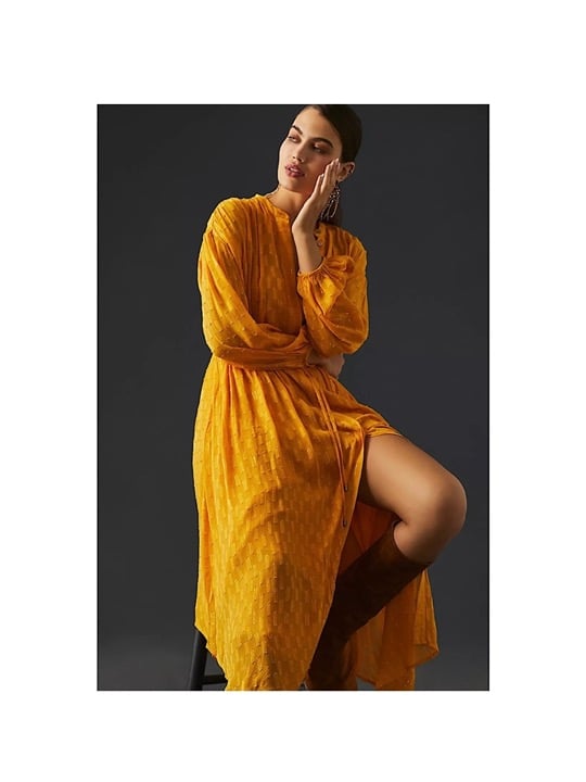 NEW By Anthropologie Allene Shimmer Maxi Dress Size Small