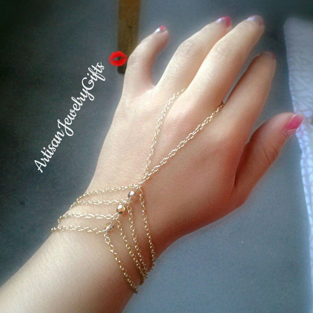 Bohemian Caged Slave Bracelet Hand Chain
