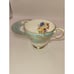 Paragon England Floral on Green & Gold Decorated Tea Cup & Saucer