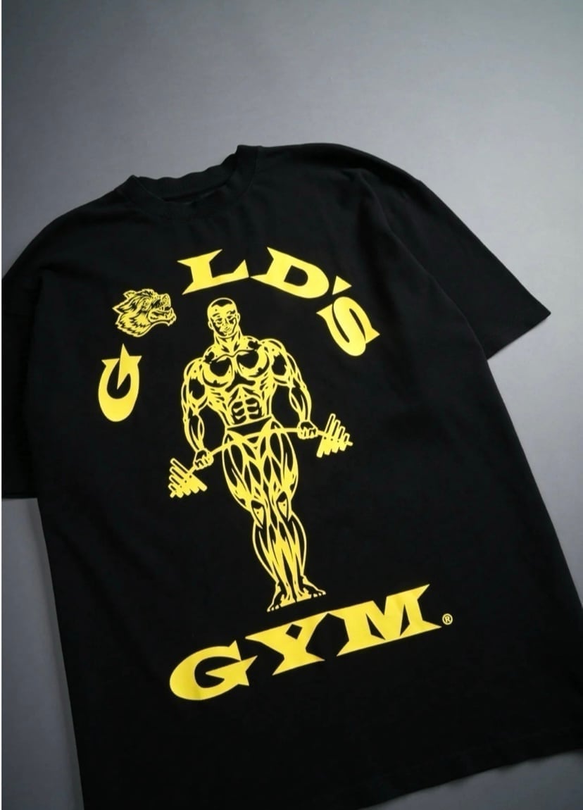 DARC SPORT Wolves Gold’s Gym Premium X-Large Oversized Tee Shirt - detail