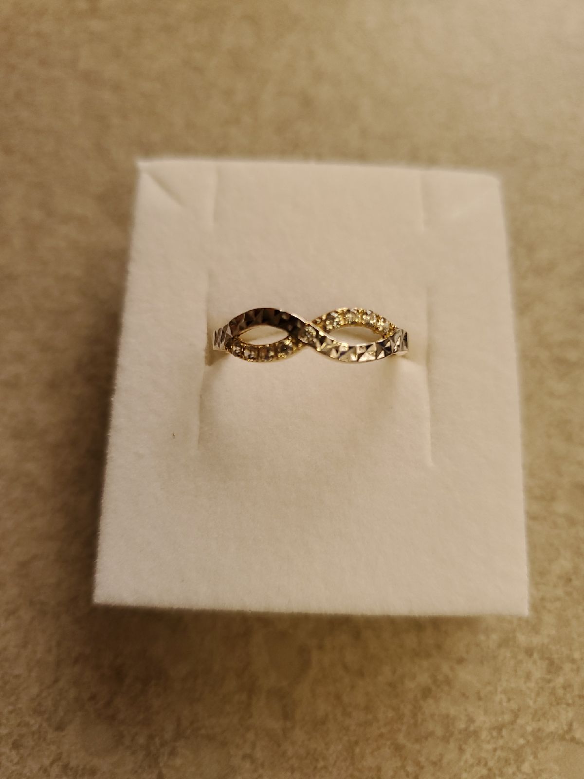 14k gold infinity ring