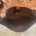 Falor Fur Purse w Soft Cowhide Lining - Distressed Bronze Leather Leopard Print