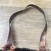 Falor Fur Purse w Soft Cowhide Lining - Distressed Bronze Leather Leopard Print