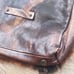 Falor Fur Purse w Soft Cowhide Lining - Distressed Bronze Leather Leopard Print