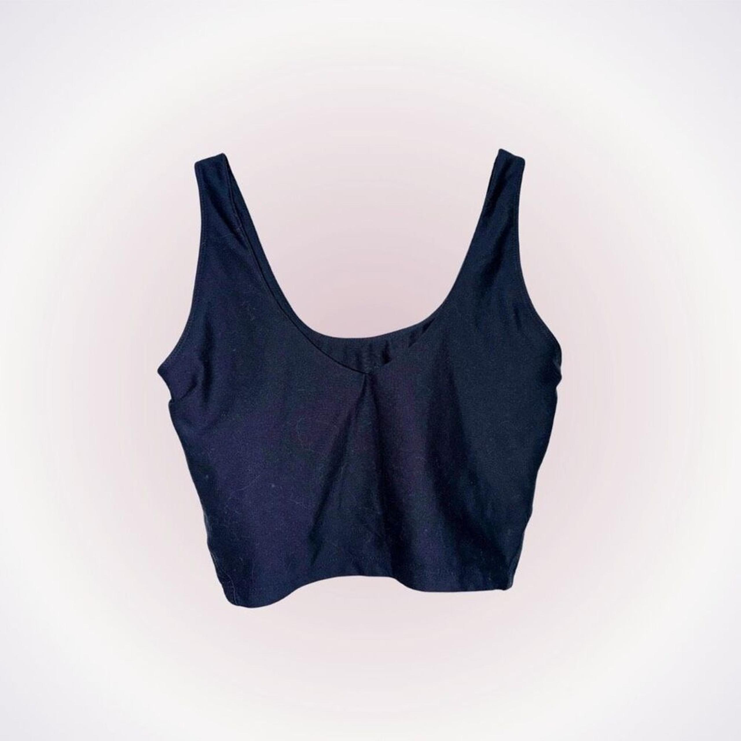 Sage Collective Black Cropped Sports Bra | Sz M