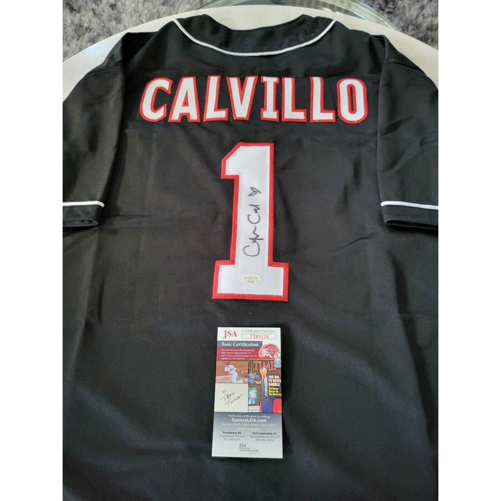 Cynthia Calvillo Autographed/Signed Jersey JSA COA MMA UFC