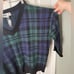 Beach Riot Joey Sweater Wintergreen Plaid XL