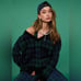 Beach Riot Joey Sweater Wintergreen Plaid XL