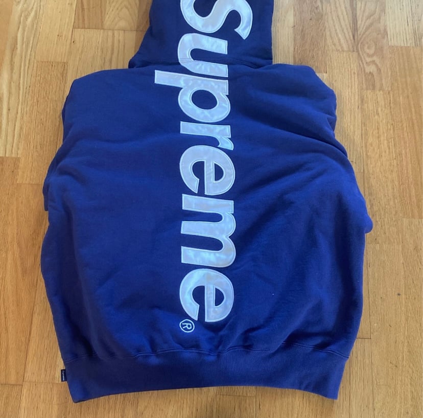 Supreme Satin Applique Hooded Sweatshirt