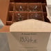 Pierre Cardin Lot of 4 “Bleu Marine” Champagne Flute Crystal Glass New in Box