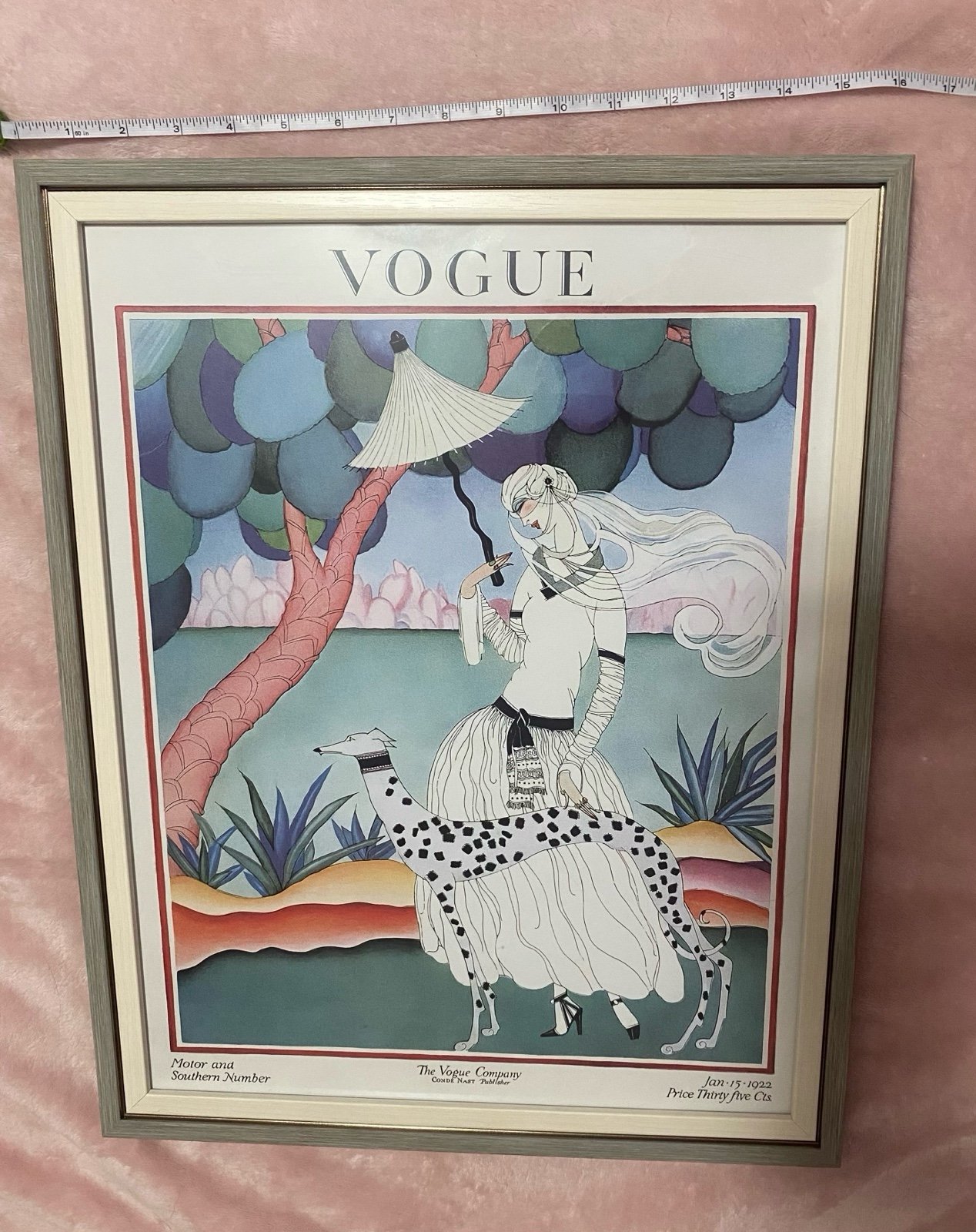 1922 Vogue Cover Framed Wall Art