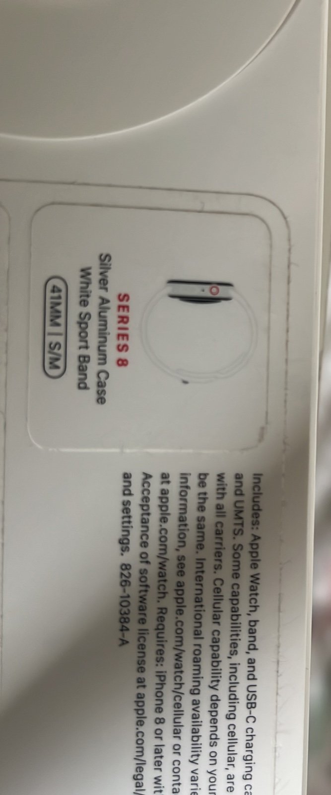 Apple Watch Series 8 41MM S/M White