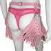 Pastel pink cowgirl garter harness tassle rave lingerie stars cowboy