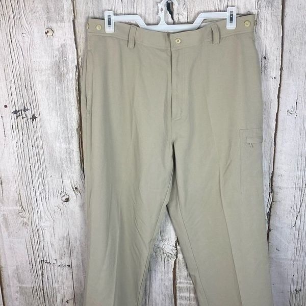 SIMMS Khaki Lightweight Nylon 5 Pocket Fishing Pants Men's Size XL NWOT