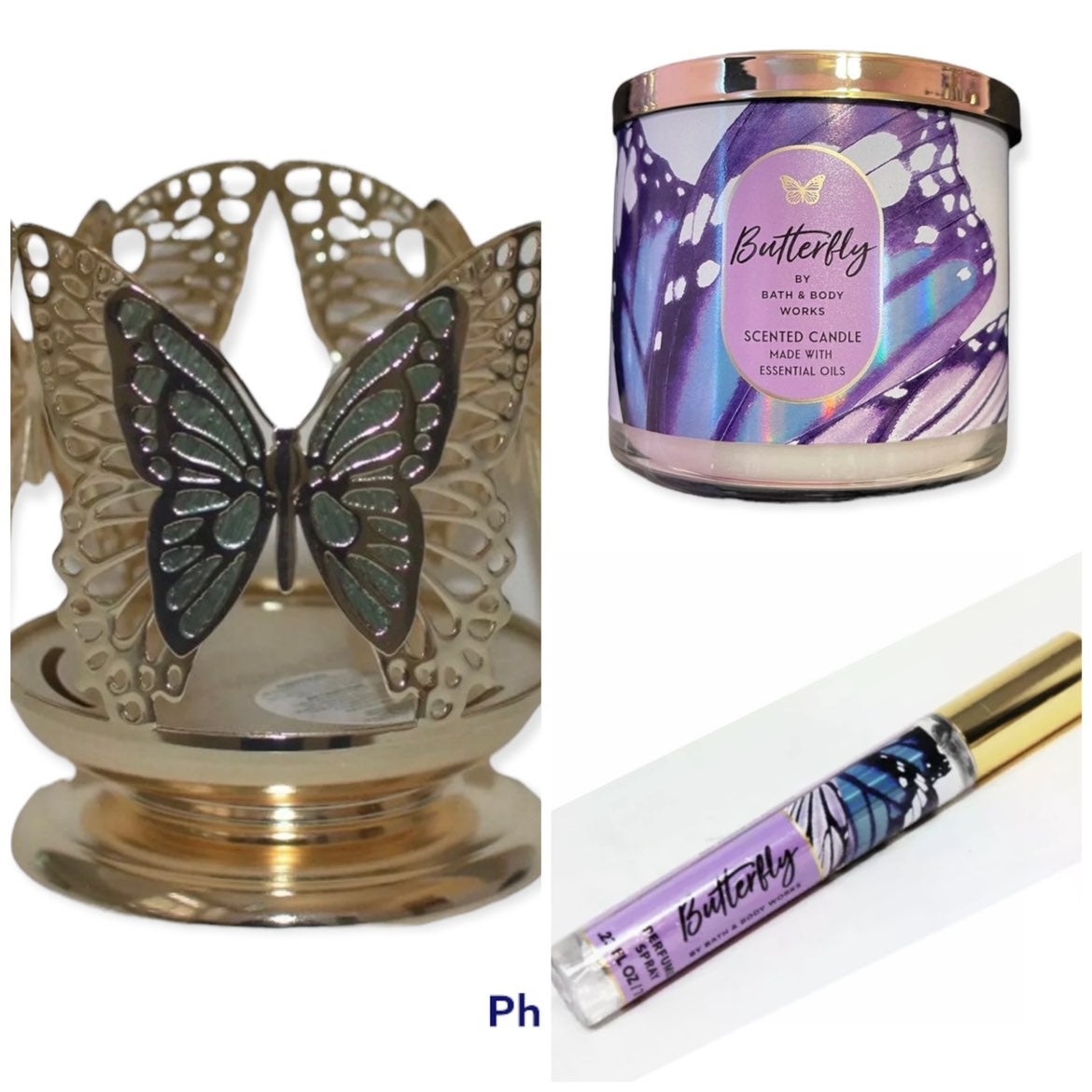 Bbw butterfly perfume candle bath and body works