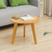Bamboo Small Round End Table Coffee Table Modern Minimalist Side Table