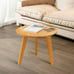 Bamboo Small Round End Table Coffee Table Modern Minimalist Side Table