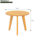 Bamboo Small Round End Table Coffee Table Modern Minimalist Side Table